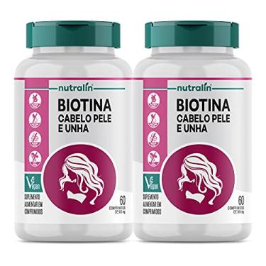 Imagem de Biotina Fortalecimento Cabelos Unhas Pele 120 Caps Nutralin