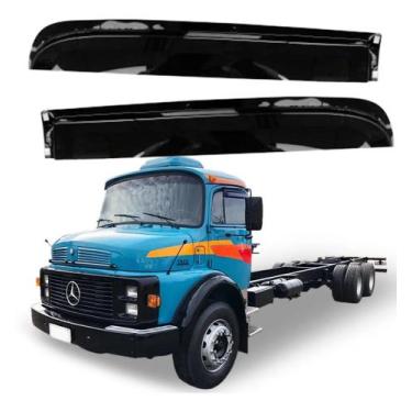 Imagem de Par Calha Chuva Caminhão MB 1113 ao 2213 69 a 88 Media Fume - Fabbof