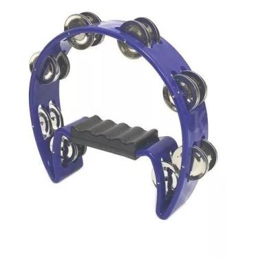 Imagem de Pandeiro  Meia Lua  Pandeirola 1/2 - Liverpool - Selecione A Cor,  Azu