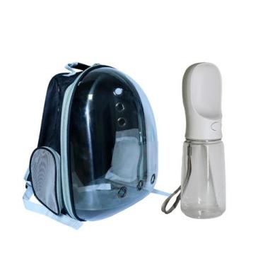 Imagem de Kit Pet pra passeio - Mochila+Garrafa - ZukaPets