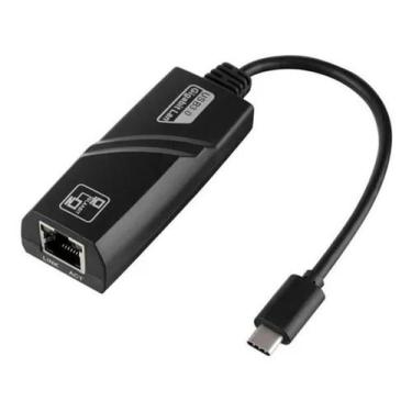 Imagem de Adaptador Conversor Usb Type-C Tipo C M X Rj45 F 10/100/1000 - Multila