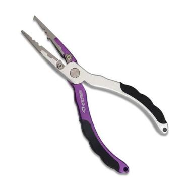 Imagem de Alicate De Pesca Multiuso Alumínio Jignesis Fap-052 Roxo