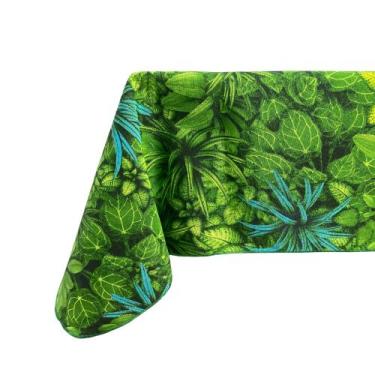 Imagem de Toalha De Mesa Retangular Estampada Folhagens - MILLENIADECOR, JARDIM 
