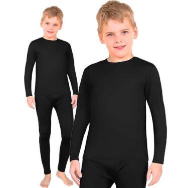 Imagem de Conjunto Infantil Segunda Pele Blusa e Calça Frio Térmica Menino Menin