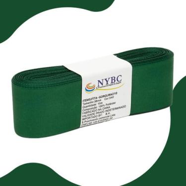 Imagem de Fita Para Laço De Gorgurão Verde Bandeira  - 38mm C/10 Metros - NYBC