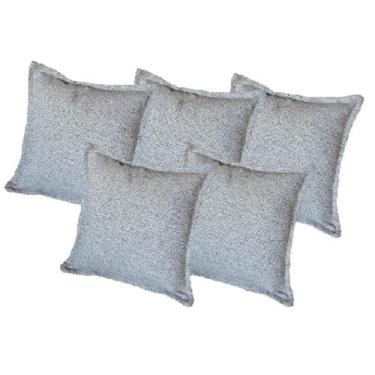 Imagem de Kit 5 Almofadas Decorativas Pequenas Quadradas - jv mobilia