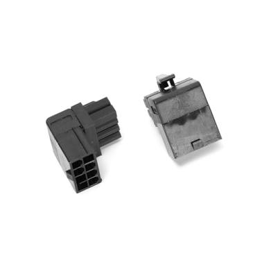 Imagem de Ruimou 2 peças de conector GPU VGA PCIe de 90 graus 8 pinos para cartões VGA de mesa, adaptador de cotovelo de ângulo reto (ângulo para baixo)