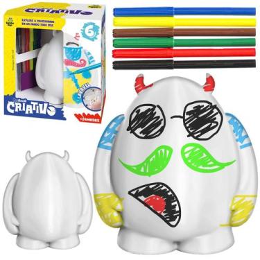 Imagem de Boneco Sam Pedagogico 12 cm De Pintura Com Canetinhas Lavavel Para Beb