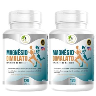 Imagem de KIT C/2 Un. Magnésio Dimalato 120 Cápsulas - Fits Life