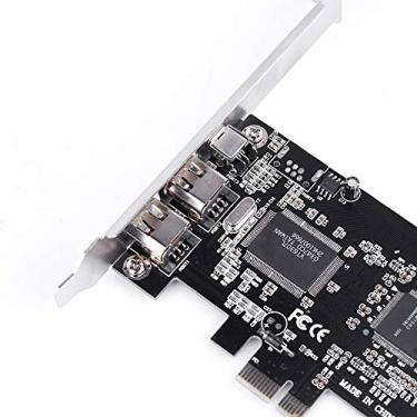Imagem de Placa Controladora PCIE Wire 1394a 1394b, Suporta Provisões de IEEE P1394b Revisão 1.33+, Funciona Com Vários Tipos de Dispositivos FireWire 800 e 1394a, Taxa de