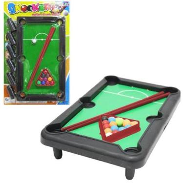 Imagem de Mesa De Sinuca / Bilhar Snooker Mini Com Acessorios 30X17Cm
