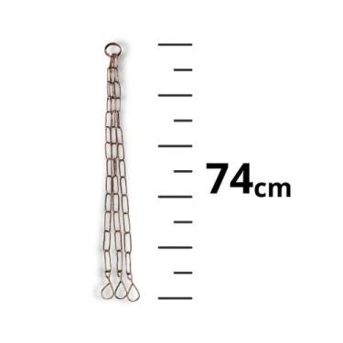 Imagem de Corrente tripla para pendurar vaso, pratos, plantas  e xaxim em ferro 