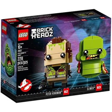 Imagem de LEGO BrickHeadz Peter Venkman & Slimer 41622 Building Kit (228 Piece) (Amazon Exclusive)