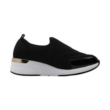 Imagem de Tênis Modare Casual Feminino Slip On Preto Confortável, Preto, 36