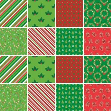 Imagem de Papel de Parede Adesivo Geométrico Natal 335000987 0,58x3,0M - Adesivo