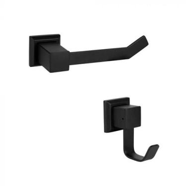 Imagem de Kit de Acessórios para Lavabo Ducon Preto, Preto