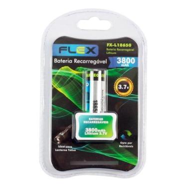 Imagem de Bateria 18650 Recarregavel 3.7v 3800 mah Lanterna Microfone Controlado