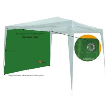 Imagem de Parede Fechamento Polietileno Verde 2.40x1.85 M Tenda Gazebo - Cikala
