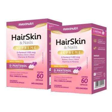 Imagem de Kit C2 Suplemento HairSkin Cabelos, Pele e Unhas - Maxinutri