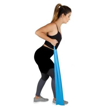 Imagem de Faixa elastica para exercicios diarios com 1,30mt resistencia pesada -