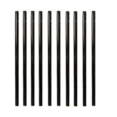 Imagem de Kit 50 Canudos de Aço Inox Retos - CAN.U.DO, Preto
