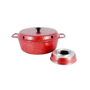 Imagem de Forma Para Bolo Craqueada Com Cone Alumínio Fundido 22cm - DIVIFORTE, 