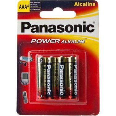 Imagem de Pilha Palito Aaa Panasonic Alcalina Embalagem 4 Un