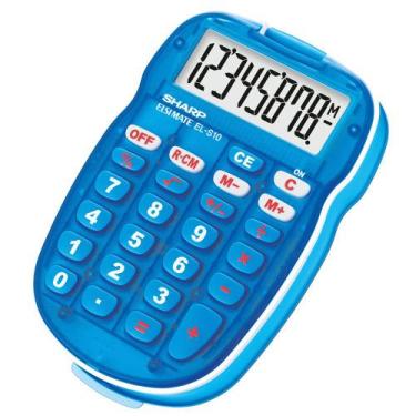 Imagem de Calculadora Sharp 8 Digitos EL-S10BBL Azul