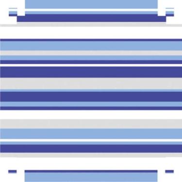 Imagem de Papel Presente Bobina Couchê 40CM Listrado Azul MOD345 BO-100MTS - VMP
