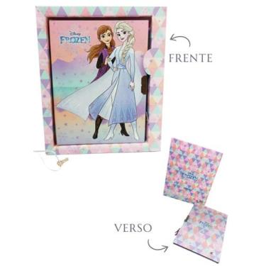 Imagem de Diário com Cadeado e Caixa Minnie/Princesas/Frozen - 50F - Disney - Pr
