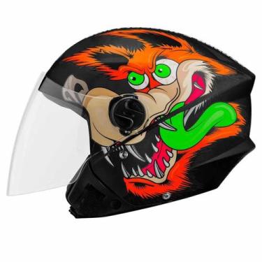 Imagem de Capacete Moto Aberto Coyote New Three Elite Fosco Pro Tork, PRETO, 58