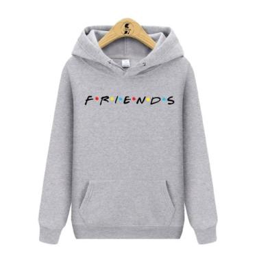 Imagem de Blusa de Moletom Canguru Friends - Wess Store, Cinza, M