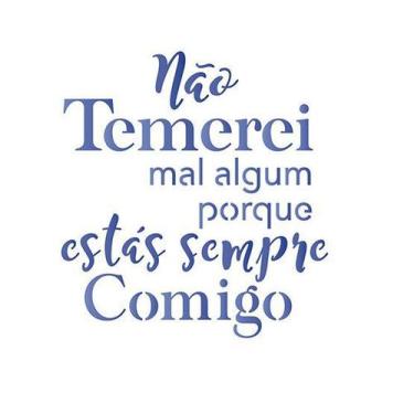 Imagem de Stencil Especial Pintura Frase 10x10 Stx-302 Litoarte