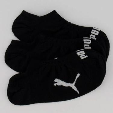Imagem de Kit Meia Puma Sapatilha 15 Pares Cano Invisível Pr, 39-43