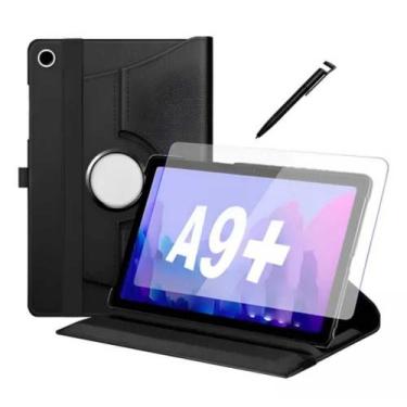 Imagem de Capa Para Tab Samsung A9+plus Giratória + Película De Vidro - Genérica