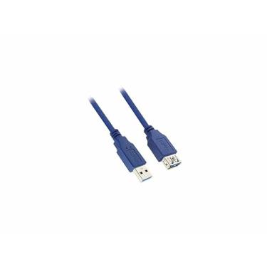 Imagem de Nippon Labs Cabo de extensão USB 3.0 A macho para fêmea de 3 metros 50USB3-AAF-10 - Azul