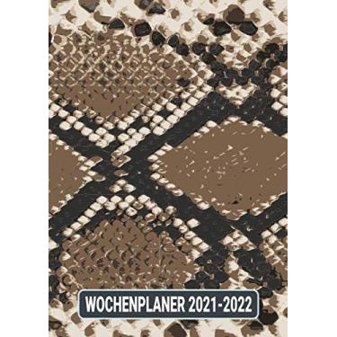 Imagem de Wochenplaner 2021 - 2022: Schlange Animal Skin / 2 Jahres Wochenplaner zum notieren, organisieren und planen DIN A4. Kalender / Terminkalender / Kontakt- / Geburtstags listen / 2021 und 2022