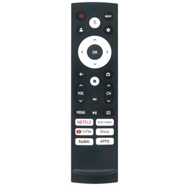 Imagem de Controle remoto de substituição de voz compatível com Hisense Smart Google TV 65U7K 43A4K 100U76N 55U8K 85U7K 55U7K 100U8K 40A4K 85U8K 75U7K 32A4K 65U8K 75U8K 85U8KM 55U8KM 55U88KM 55U8K 8 KM 75 U88KM