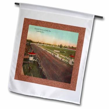 Imagem de 3dRose fl_36379_1 Bandeira de jardim vintage Louisville Churchill Downs Gilliam Collection, 30 x 45 cm