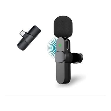 Imagem de Microfone Lapela Wireless Sem Fio para Android com Conexão USB-C/Type-C, Ideal para Criação de Conteúdo