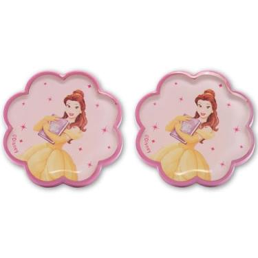 Imagem de Open Road Brands Puxadores de acrílico Disney A Bela e a Fera - Lindos puxadores de princesa recortados para cômoda ou armário - Pacote com 2