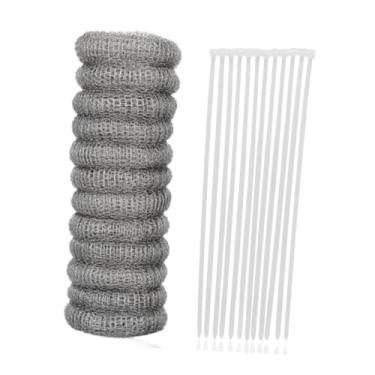 Imagem de ＫＬＫＣＭＳ Máquina de lavar roupa, armadilha para fiapos, filtro de tela, rede prática de armadilha, malha de aço inoxidável com braçadeiras de nylon, armadilha, 12 PeÇas