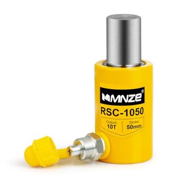 Imagem de MMNZE 10T 50Mm/2" Curso Cilindro Hidráulico Jack Porta Power Ram Jack Cilindro de Elevação de Ação Simples Retrai Automaticamente para Máquinas Construção de Pontes Navais