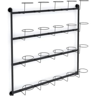 Imagem de Rack de armazenamento de chapéus, suporte para parede de metal, bonés de beisebol, organizador de chapéus, expositor, moderno, metal, chapéus, armazenamento, fixados na parede, cabide para shopping,