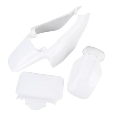 Imagem de Kit de Carenagem de Para-lama de Plástico, Branco Puro, Placa de Número, Painel Corporal, Kit de Trabalho para Mini Pit Monkey Z50r Baja