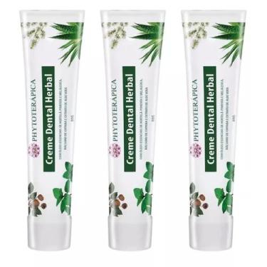 Imagem de 3X Creme Dental Herbal Vegano Melaleuca - Phytoterapica - Phytoterápic