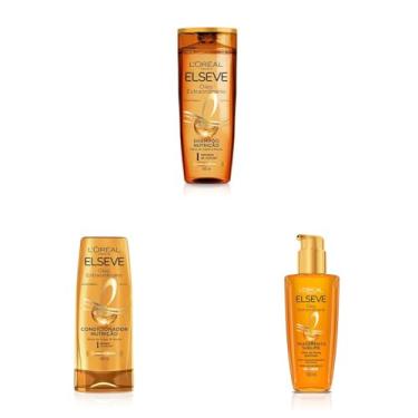 Imagem de Kit L'Oréal Paris Elseve Óleo Extraodinário Shampoo + Condicionador + Leave In