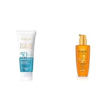Imagem de Kit L'Oréal Paris Protetor Solar Corporal + Elseve Óleo Extraordinário