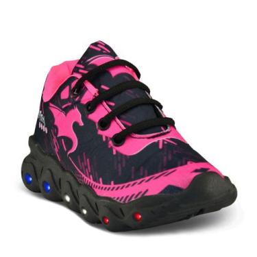 Imagem de tenis infantil led feminino - infinitty, Rosa, 30