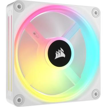 Imagem de Corsair Ventilador único iCUE LINK QX120 RGB 120 mm Dome Magnético RGB - Branco
